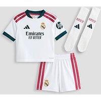 Adidas Junior Real Madrid 26/27 Home Mini Kit - White