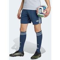 Adidas Mens Italy 26 Away Replica Football Shorts - Blue