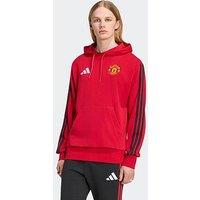 Adidas Mens Manchester United Dna Hoodie - Red
