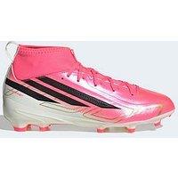 Adidas Junior F50 Hyperfast League Firm Ground Football Boots - Pink