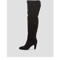 The Very Collection Over Knee Heeled Boot - Black