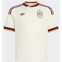 Adidas Junior Spain 26 Away Replica Football Shirt - White