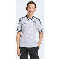 Adidas Junior Italy 26 Away Replica Football Shirt - White