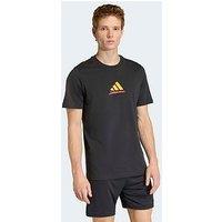 Adidas Mens Germany World Cup T-Shirt - Black