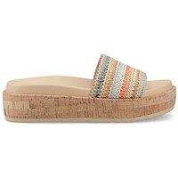 Rocket Dog Faye Alti Raffia Sandal-Multi Stripe