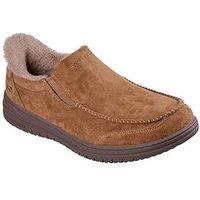 Skechers Murette Moc Toe Slip-Ins With Faux Fur Lining Slippers - Brown