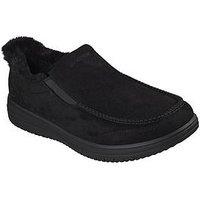 Skechers Murette Moc Toe Slip-Ins With Faux Fur Lining Slippers - Black