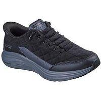 Skechers Contour Foamslip-Ins Cozy Fit Corduroy Quilted Sneaker - Black