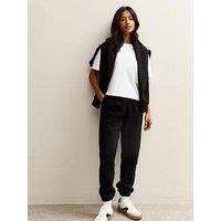New Look Petite Jersey Cuffed Joggers - Black