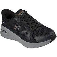 Skechers Arch Fit 30Slip-Ins Overlay Retro Walker Trainers - Black