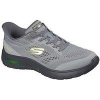 Skechers Mesh Slip-On Trainers - Dark Grey