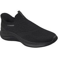 Skechers Ultra Flex 40Slip-Ins Stretch Fit Knit Slip-On Trainers - Black