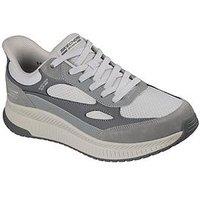 Skechers Slip-On Lace Trainers - Grey
