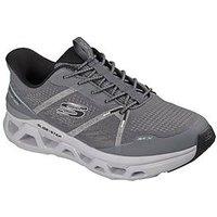 Skechers Glide-Step Altusslip-Ins Engineered Jacquard Bungee Slip On Trainers - Grey