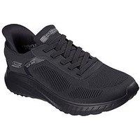 Skechers Bungee Slip-On Trainers - Dark Grey