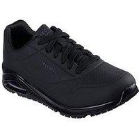 Skechers Uno Sr Lace Up Athletic Trainers With Airbag - Black