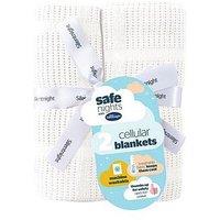 Silentnight Safe Nights Cellular Blanket - White - 2 Pack