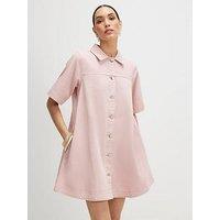 River Island Solero & Button Through Dress - Pink