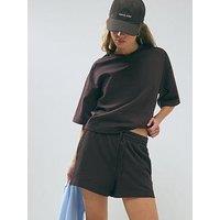River Island Loopback Short - Brown