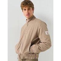 Calvin Klein Jeans Cotton Harrington Jacket - Cream