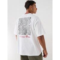 Calvin Klein Jeans Travel Lines Back Graphic T-Shirt - White