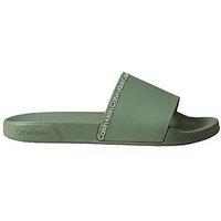 Calvin Klein Institutional Logo Sliders - Green