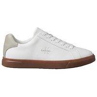 Calvin Klein Low Profile Gumsole Leather Trainers - White
