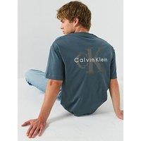 Calvin Klein Jeans Oversized Back Print Monologo T-Shirt - Dark Green