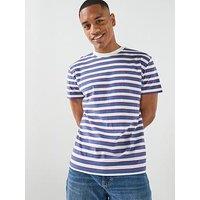 Tommy Jeans Crew Neck & Stripe T-Shirt - Blue