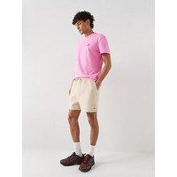 Tommy Jeans Flag Sweat Shorts - Beige