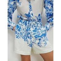 River Island Border Print Shorts - Blue