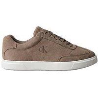 Calvin Klein Low Profile Suede Trainers - Beige