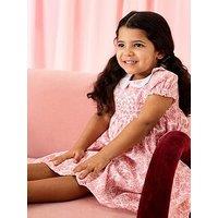 Jojo Maman Bebe Toddler Girls Ditsy Floral Smocked Dress - Light Pink