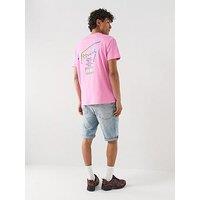 Tommy Jeans City Signature Back Graphic T-Shirt - Light Pink
