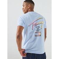 Tommy Jeans City Signature Back Graphic T-Shirt - Light Blue