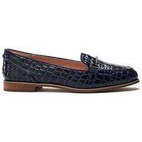 Moda In Pelle Evaria Navy Porvair Flat Tassel Loafer