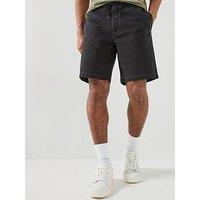 Calvin Klein Jeans 9 Woven Tie Up Shorts - Black