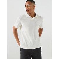 Calvin Klein Texture Stripe Summer T-Shirt - White