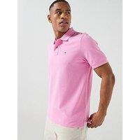 Tommy Jeans Regular Classic Flag Washed Polo Shirt - Light Pink