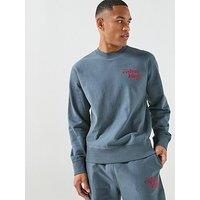 Calvin Klein Jeans Premium Terry Crew Sweatshirt - Dark Green