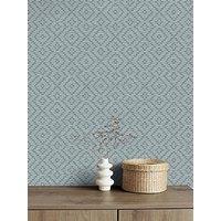 The Very Collection Diamond Weave-Abyss Blue Wallpaper