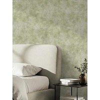 The Very Collection Limewash Plaster-Boa Green Wallpaper