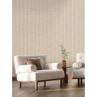 The Very Collection Textured Stripe-Tanzine Brown Wallpaper