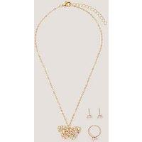 Monsoon Girls Butterfly Flower Jewel Set