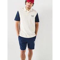 Tommy Hilfiger Americana Colourbock Regular Fit Polo Shirt - Off White