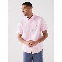 Tommy Hilfiger Heritage Short Sleeve Oxford Shirt - Pink