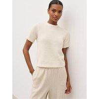 Pretty Lavish Molly Rustic Chunky Knit Top - Cream