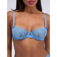 Boux Avenue Maeva Lace Balconette Bra - Cornflower