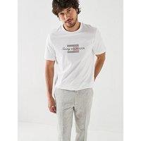 Tommy Hilfiger Tommy Script Flag Graphic T-Shirt - White