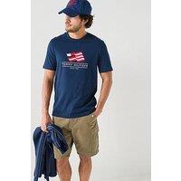 Tommy Hilfiger Americana Flag Graphic T-Shirt - Navy